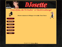 Tablet Screenshot of djosette.tango-velours.fr